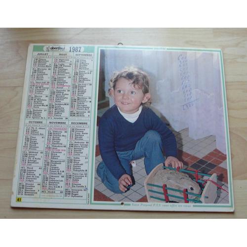 Almanach Des Ptt 1987 :Loiret (45) Enfants Et Animaux