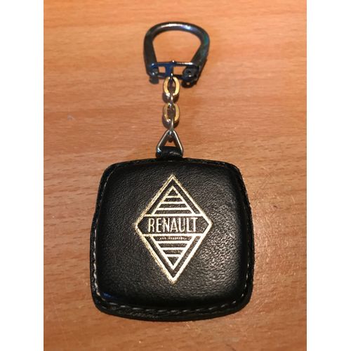 Porte Clé , Clef , Clefs Renault Ancien Luxe , Cuir Noir