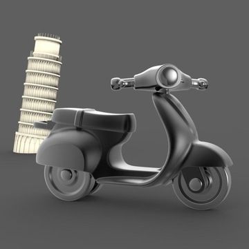 Porte-cl?s Piaggio Vespa Scooter MTM pour les cl?s du sac ? ... - 6