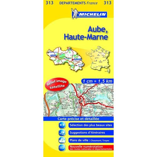 Carte Michelin Aube-Haute-Marne