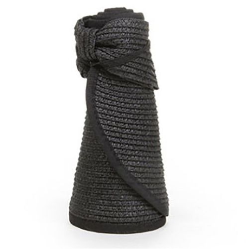 Chapeau De Paille Pliable À Large Bord Pour Fille Casquettes De Protection Solaire Décontractées Chapeaux De Plage Et De Voyage Visières D'été