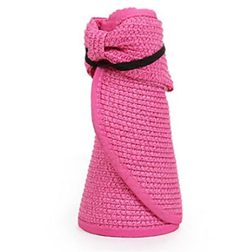 Chapeau De Paille Pliable À Large Bord Pour Fille Casquettes De Protection Solaire Décontractées Chapeaux De Plage Et De Voyage Visières D'été
