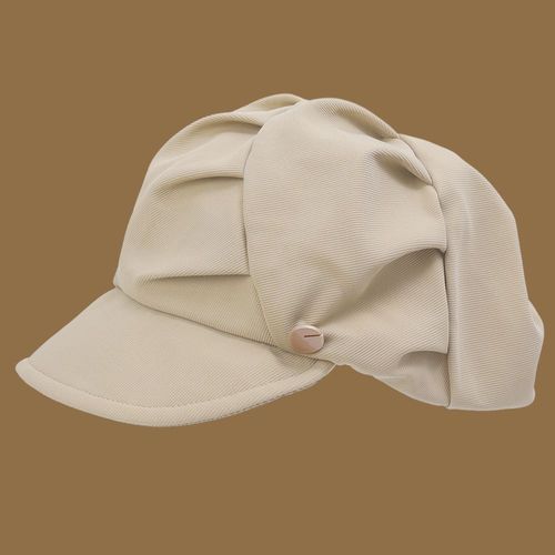 Casquette Octogonale Plissée Pour Femme Bérets Nuage Casquette Vintage Casquettes À Visière Pour Documents Solides Chapeau D'artiste De Peintre Gavroche Mode Coréenne Adt