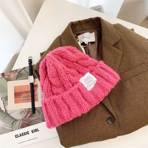 Bonnet En Tricot Torsadé Pour Femme Bonnet Femme Bonnet Femme Bonnet Couple Laine Chaude Nouvelle Mode Hiver 2023
