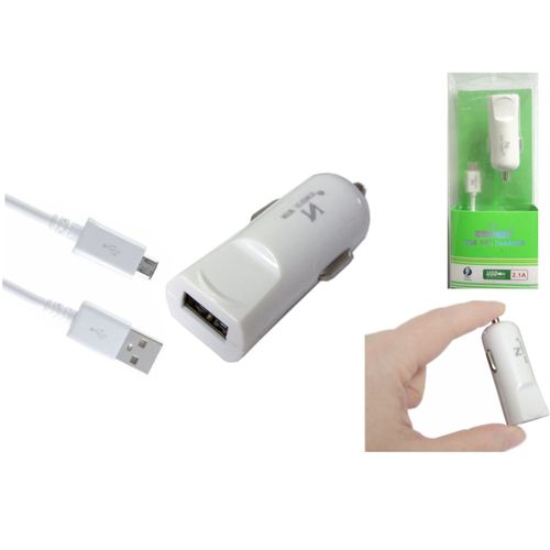 Kaeesi® Mini Chargeur Auto Allume Cigare Pratique À Charge Rapide (2a) + Cable Micro Usb Pour Archos 101, 97 Et 90 Neon Tablettes Écran Hd Quad Core Et Wi-Fi Android 4.2