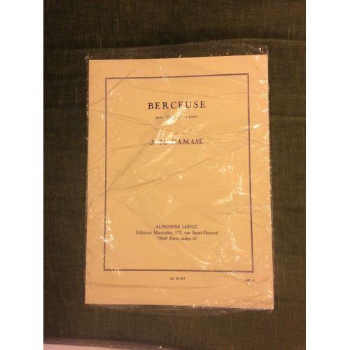 J.M. Damase Berceuse Pour Cor En Fa Et Piano Partition Éditions Leduc
