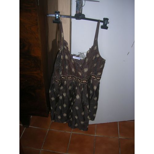 Tunique Yessica À Bretelles 73% Coton,27% Soie, 46 Multicolore