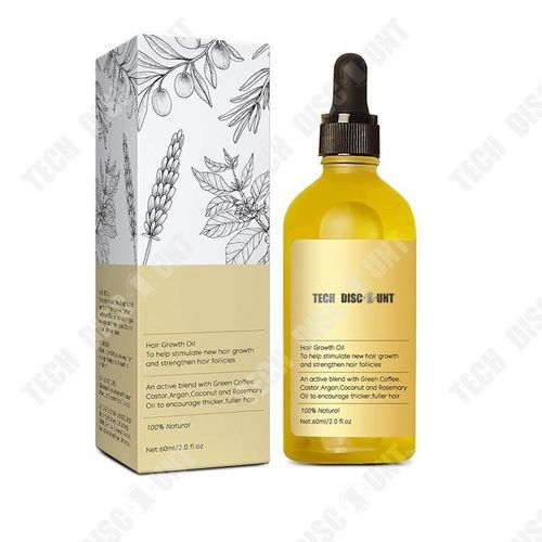Td® Ensemble De 2 Pièces D'huile De Croissance De Cheveux Naturelle Pour Cheveux Clairsemés Huile De Cheveux Pour Cheveux Secs Abîmé 