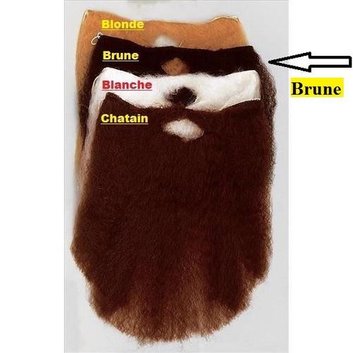 Barbe + Moustache Raide Longue Pour Déguisement De Rabbin, Moine Orthodoxe, Imam, Viking, Celte