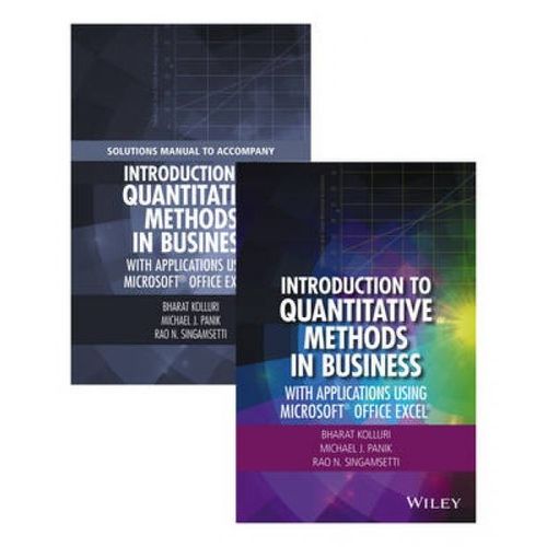 Introduction To Quantitative Methods In Business