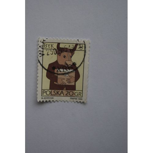 Timbre Byk Polska 20 Gr M.Jedrysik Pppw 1996