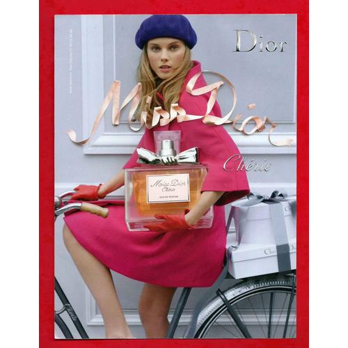 Publicité Papier Parfum Dior Addict Mannequin Maryna Linchuk De 2009 