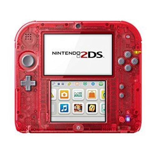 Console Nintendo 2ds Rouge Transparent