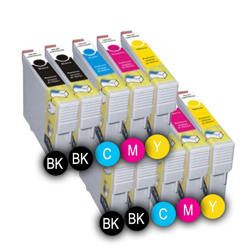 PACK 10 x ENCRES COMPATIBLES INKPRO MULTICOLORESE PGI570 BK XL - CLI571 Y XL FOR CANON PIXMA MG 5750