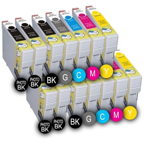 PACK 14 x CARTOUCHES D'ENCRE INKPRO COMPATIBLES MULTICOLORESE PGI525 BK - CLI526 Y FOR CANON MG6250