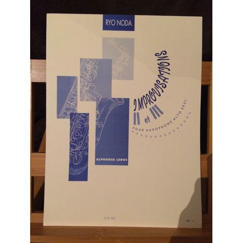 Ryo Noda Improvisations Ii Et Iii Partition Pour Saxophone Seul Éditions Leduc