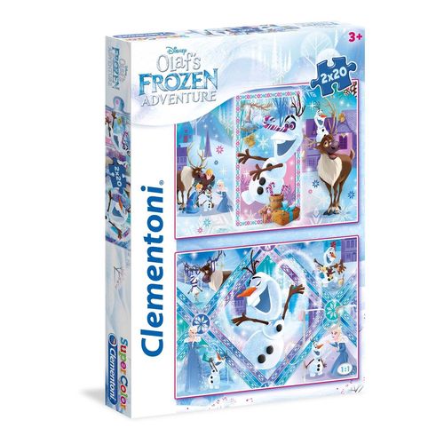 Puzzle 20 Pièces 2 Puzzles - La Reine Des Neiges