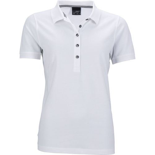 Polo Femme Manches Courtes Jn707 - Blanc