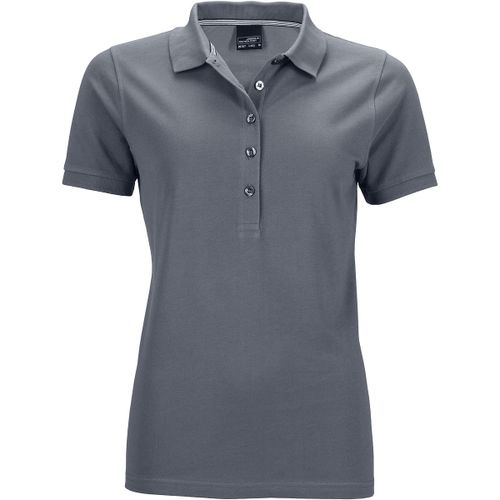 Polo Femme Manches Courtes Jn707 - Gris Carbone