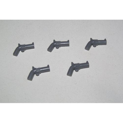 Lego - Accessoire Minifig Lot x5 Pistolet Cow Boy Gun réf 30132