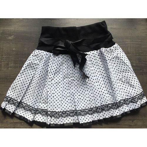 Jupe Courte Plié Écolière Coton Unique Kawai Pois Japonais Lolita Mignon