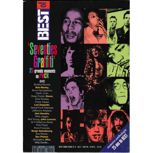 Best Of Seventies Graffiti Hors-Série N° 5 : 25 Grands Moments De Rock - Special 25 Ans Best