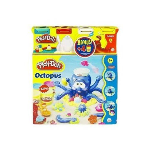 Pieuvre Octopus + 4 Pots Bonus - Play-Doh - Pâte À Modeler