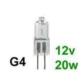 Ampoule g4 12v 20w blanc chaud 3000h eclairage lumiere halogene ligne  capsule jc