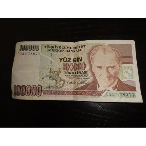 Turquie 100000 Liras 1970
