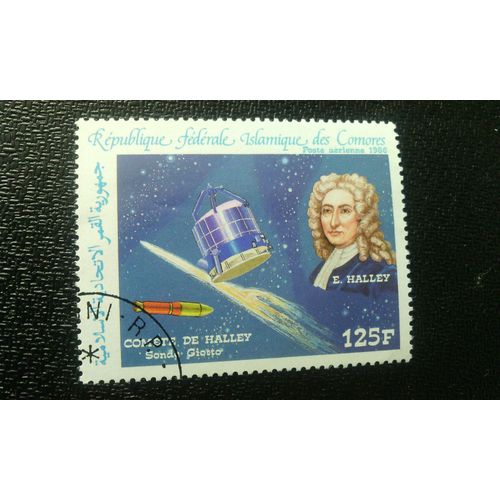 Timbre Comores ( Mi 772 ) 1986 Edmond Halley, Comète Et "Giotto