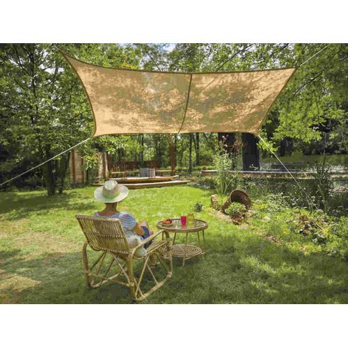 Voile D'ombrage Naturelle Jute Rectangulaire 3 X 2 M - Jardiline