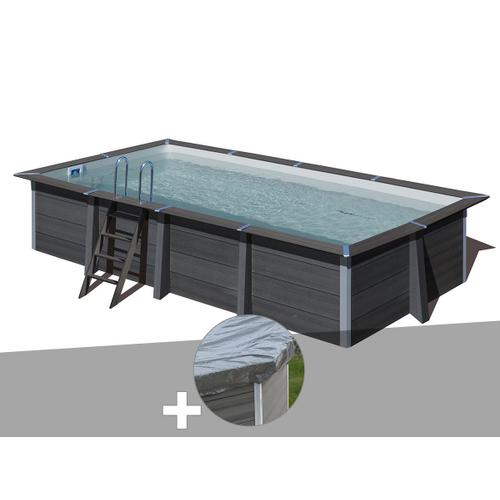 Kit piscine composite Gré Avant-Garde rectangulaire 6,06 x 3,26 x 1,24 m + Bâche de protection