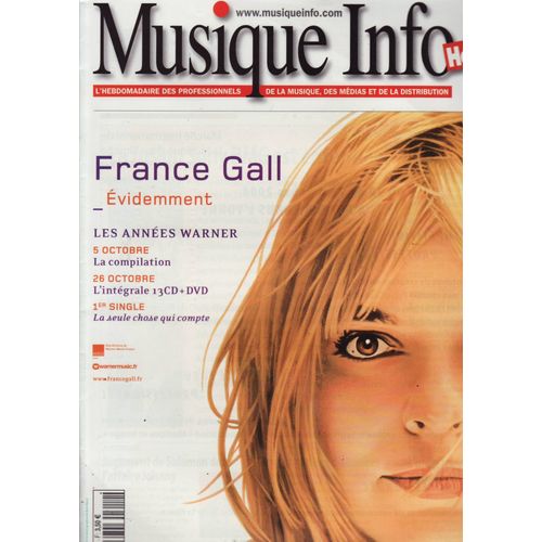 Musique Info Hebdo / 27-08-2004 N°312 : France Gall (Couverture Pub) - Johnny Hallyday (1/2p)