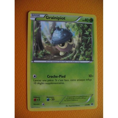 Carte Pokemon - Grainipiot - 2/99 - Destinées Futures - 2012 - C