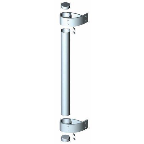 Fixation pour poignée tubulaire 1711 pour porte battante - alu argent BILCOCQ
