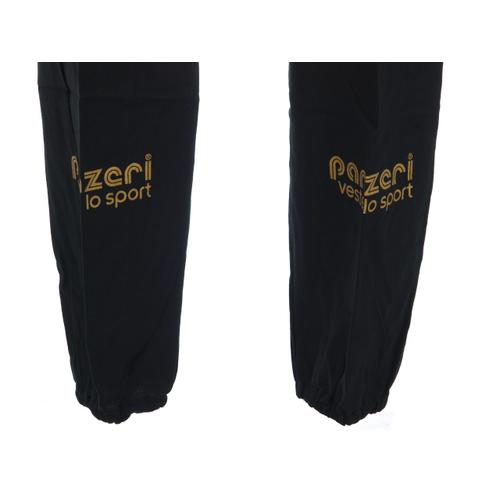 Neuf Pantalon de survêtement Panzeri Uni h noir/or jersey pant Noir 64555