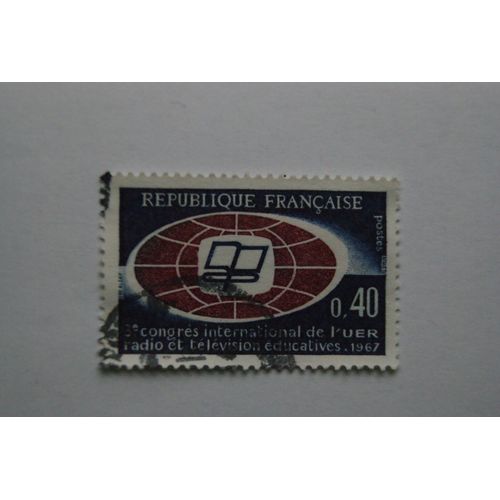 Timbre 3e Congres International De L'uer Radio Et Télévision Éducatives