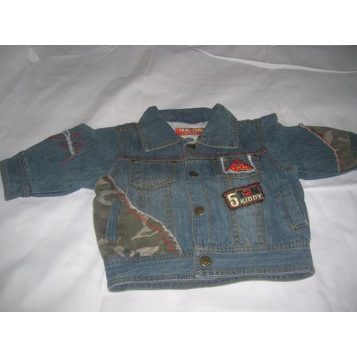 Blouson En Jean Tom Kiddy Doublé Coton 6 Mois Multicolore