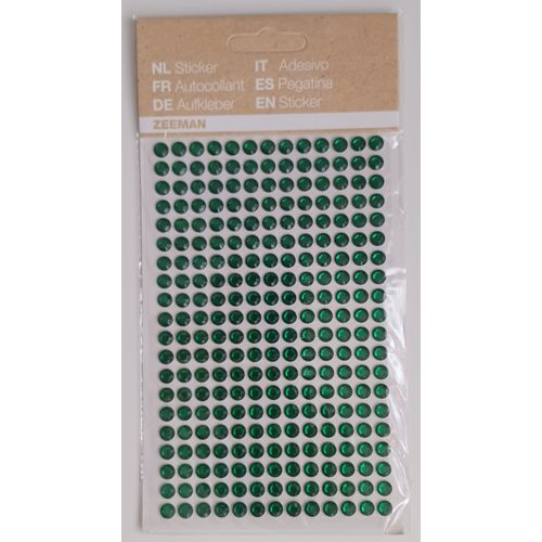 Strass Autocollant Vert Foncé Forme Mini Frise