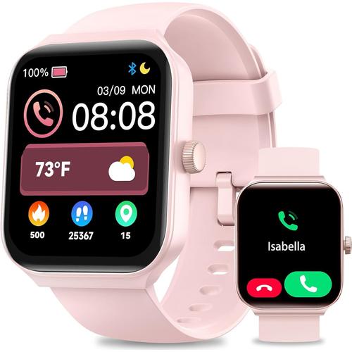 Montre Connectée Femme Avec Appel, 1,95"" Smartwatch Avec Alexa, Montre Intelligente Ios Android Compatible Avec Fréquence Cardiaque/Sommeil/Spo2, Montre Connecter Avec 100 Mode Sport, Étanche Ip68