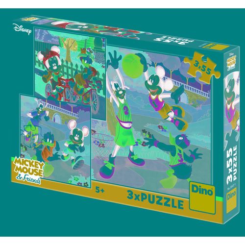 Puzzle 55 Pièces 3 Puzzles - Mickey