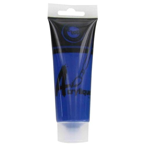 Peinture Acrylique Mate Bleu Foncé Tube 75 Ml