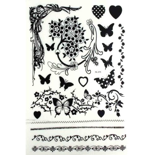 Décalcomanie Enfant Transfert À Sec Papillons 15x23 Cm 2 Feuilles - Megacrea Diy