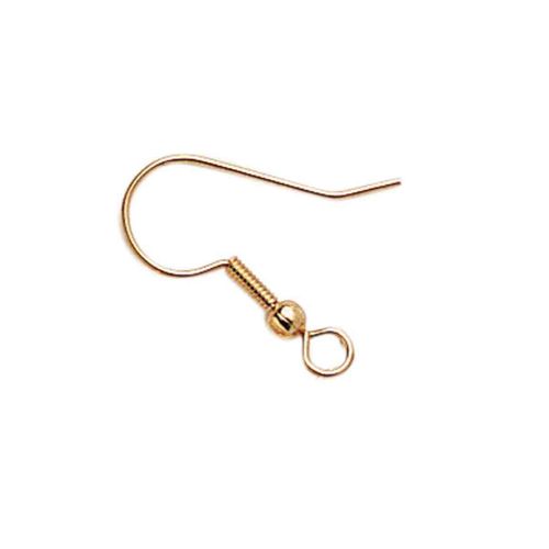 Boucles D'oreille Américaines Crochet 19 Mm Doré 6 Pièces