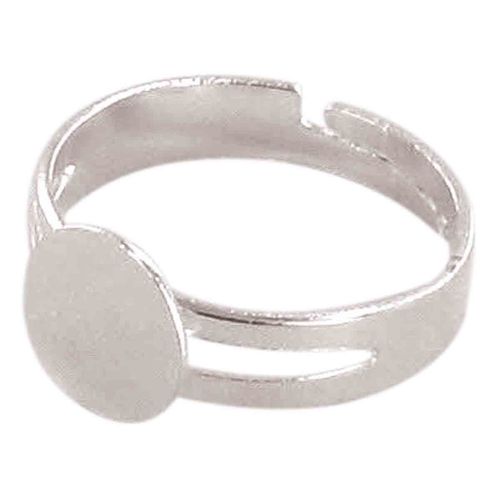 Bagues Plateau 18 Mm Argenté 2 Pièces - Megacrea Diy