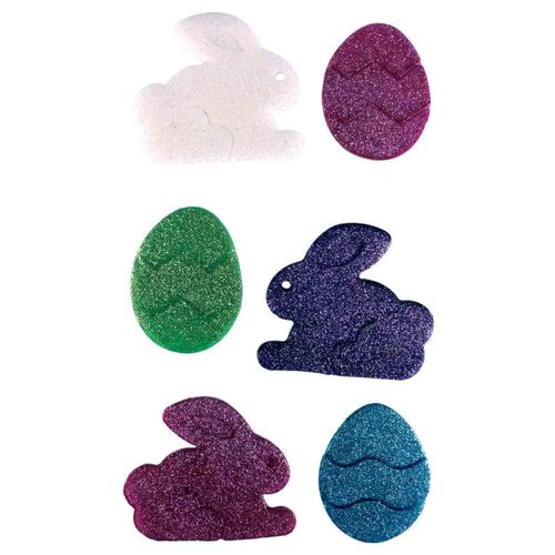Décoration De Fenêtre Oeufs Et Lapin De Pâques 6 Pièces