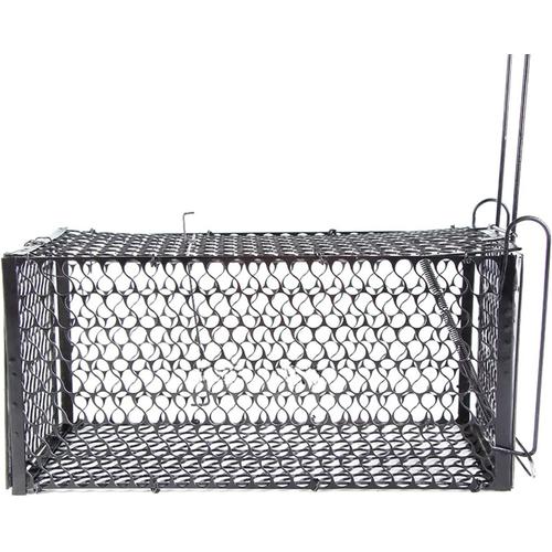 Système de Treillis en Fer Pliable, Noir, Cage à Souris, poignées de Transport, Cage de piège à Souris, Tapis de Souris, Attrape-Rats Vivants, Cage réutilisable en Plein air, Jardin, Maison, 21,35 cm