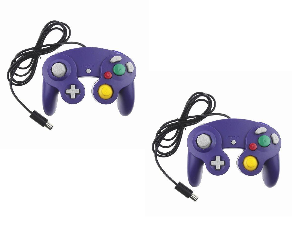 2 X Manettes pour Nintendo Wii, Wii U et Gamecube - Violet