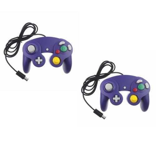 2 X Manettes Pour Nintendo Wii, Wii U Et Gamecube - Violet
