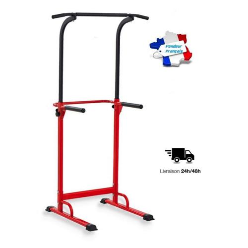 Barre De Traction Ajustable Station Musculation Dips Station Chaise Romaine